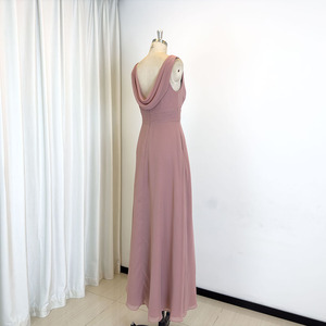 TEENYEE Elegantes Langes Plissiertes Hochzeitskleid Sexy Damen Partykleid Palo Rosa Brautjungfernkleider für Cocktailpartys - Product Image 5