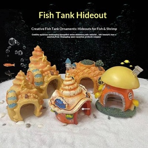 Caverna Nascondiglio per Rettili e Anfibi Transfrontaliera, Decorazione per Acquario, Ornamenti per Ambienti di Gioco e Fuga, Drop Shipping - Product Image 2