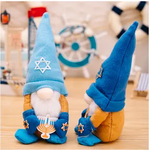 Nains de fête Hanukkah nains juifs maison Hanukkah Mme décorations suédoises
