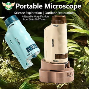 Microscopes jouets pour expériences scientifiques, microscope <span class=keywords><strong>de</strong></span> poche portable pour enfants - Product Image 2