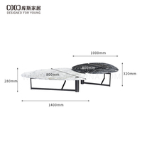 Ensemble de table basse de qualité supérieure pour salon décor à la maison Table basse centrale de luxe pour la maison