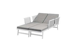 Juegos de jardín al aire libre de 3 piezas de aluminio, asiento de mesa, sofá exterior, <span class=keywords><strong>tumbona</strong></span>, muebles, mejora el Resort, Hotel, Villa, playa, <span class=keywords><strong>terraza</strong></span>, puerta exterior - Product Image 4