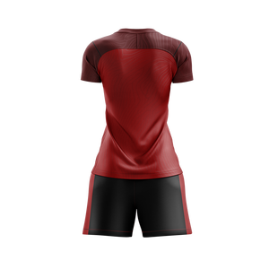Camiseta de Fútbol para Mujer Healy Color Block Slim Fit, Estilo Rojo Pasión Verano 26, Transpirable y Ligera con Servicio OEM - Product Image 3