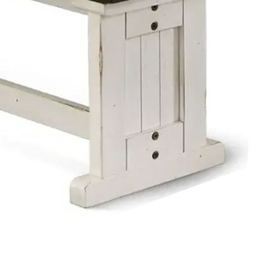 โต๊ะรับประทานอาหารแบบเปลี่ยนรูปแบบได้ <span class=keywords><strong>Orso</strong></span> รุ่น Plank Seat สีขาวและสีน้ำตาล ขนาด 48 นิ้ว สำหรับใช้ในบ้าน สำนักงาน และโรงแรม - Product Image 3