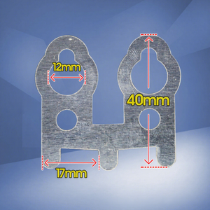 ตัวหนีบโลหะรูปทรงไข่มุกสำหรับป้องกันความร้อนเกิน ขนาด 12 มม. 40 มม. 17 มม. สำหรับเครื่องทำความร้อนไฟฟ้าขนาดเล็ก - Product Image 1