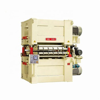 Machine à poncer à bande large double face robuste et performante |   Ponceuse de haute précision contrôlée par PLC pour le contreplaqué et les panneaux de bois