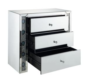 Modern Wooden Nightstand with Storage and 3 Drawers - Product Image 3