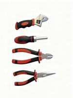 Ensemble d'outils à main avec pinces coupantes à bec long, clé, en acier au chrome-vanadium, pour usage industriel, personnalisable OEM, emballage en mallette rigide