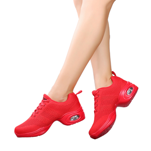 <span class=keywords><strong>Zapatillas</strong></span> de Jazz de <span class=keywords><strong>baile</strong></span> <span class=keywords><strong>moderno</strong></span> 883 para mujer, forro de malla de lona transpirable, plantilla de PU de goma, zapatos de <span class=keywords><strong>baile</strong></span> informales medianos superiores de encaje - Product Image 6