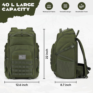LUPU <b>45l</b> Tactical <b>Backpack</b> Custom Logo Oem Water Resistant Outdoor Sports Gym Trekking Hiking Travel Molle Tactical <b>Backpack</b> - Product Image 3