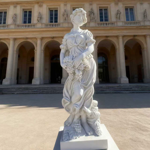 Statua <span class=keywords><strong>Greca</strong></span> della Dea Antica, Scolpita a Mano in Pietra Naturale, Tradizionale, Durevole, Superficie Lucidata, Figura da Giardino, Decorazione per Esterni, 1 Anno - Product Image 3