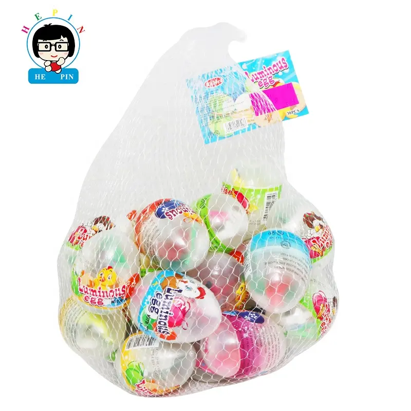 Hot Selling Popping Candy Tattoo Mini Ring Spielzeug gemischt in Netz beutel Ei Spielzeug Süßigkeiten für Kinder