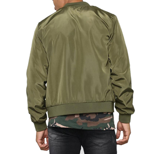 Blouson Bomber OEM Style Décontracté Écologique Coupe-Vent Chaud Col Montant Hiver Traitement Teint Respirant Fermeture Éclair Service OEM - Product Image 4