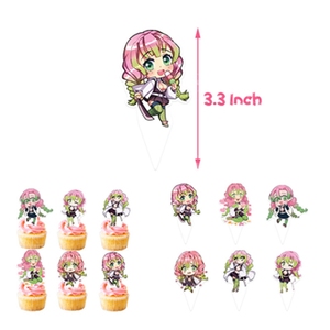 Anime <strong>Demon</strong> <strong>Slayer</strong> Theme Birthday Party Decor Paper <strong>Banner</strong> Cupcake Toppers Balloons <strong>Demon</strong> <strong>Slayer</strong> Party Supplies for Girls X4168 - Product Image 4