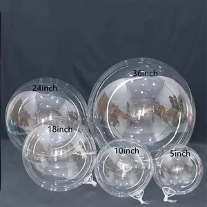 Beliebteste 5/10/18/24/36 Zoll transparente Bobo Bubble Ballons für Weihnachten Hochzeit Geburtstags feier Dekorationen Baby party