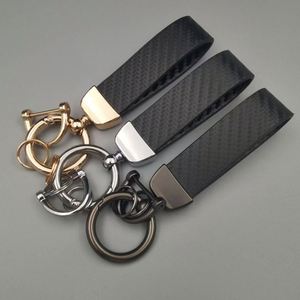 Premium Carbon Fiber Keychain with Silver Metal Hardware Luxury Car Accessory Gift Box High End <b>Present</b> Automotive - Product Image 2