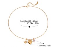 Collier pendentif cœur MOM en acier inoxydable plaqué or 18 carats PVD, étanche, avec breloque ovale en zircon éclatant, cadeau pour les mamans