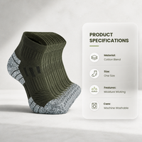 Chaussettes de randonnée personnalisées avec logo, soutien de la voûte plantaire, maille respirante, talon renforcé, chaussettes d'extérieur pour la randonnée, le camping, le trekking, OEM