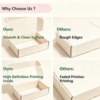 Boîte d'expédition en carton ondulé en papier kraft écologique OEM avec logo personnalisé en feuille d'or pour emballage cadeau de luxe