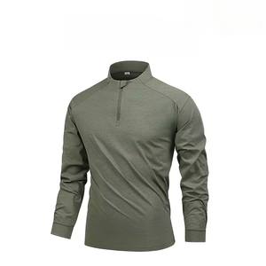 Camisetas de Manga Larga para Correr, Secado Rápido, Absorben la Humedad, Protegen del Sol, Transpirables, con Logotipo Personalizado, para Fitness al Aire Libre - Product Image 1