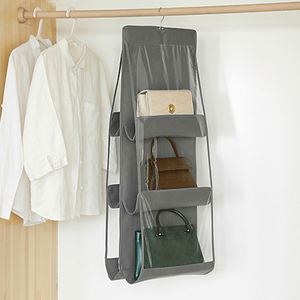Sac de rangement suspendu en promotion, 6 ou 8 poches, organisateur pliable pour sacs à main et pochettes - Product Image 5