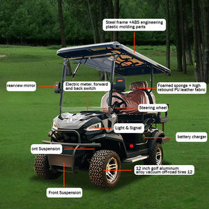 Meilleure vente de voiturette de <span class=keywords><strong>golf</strong></span> <span class=keywords><strong>électrique</strong></span> abordable pour 4 passagers outil de luxe confortable 4 places voiturettes de club de <span class=keywords><strong>golf</strong></span> <span class=keywords><strong>électrique</strong></span>s à vendre - Product Image 3