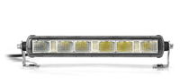 24v 12v vente en gros, lumière de conduite tout-terrain droite 4x4, simple rangée, voiture blanche, camion, barre lumineuse led mince