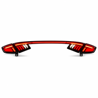Assembly Sequential Dynamic Turn Signal Startup for Honda 11th Gen Civic Hatchback Smoke Red Full LED Tail Light