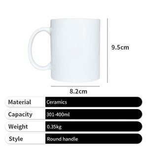Promotion Coffee Ceramic Travel Advertising Custom Office White Mug <b>Cup</b> With Handle - Product Image 2