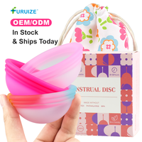 Disque menstruel Furuize approuvé par la FDA, réutilisable, en silicone médical souple, pour femmes, anti-fuites, produit de soins féminins