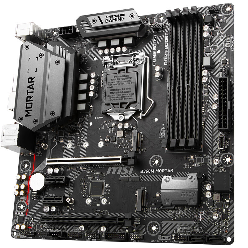 Used Msi B360m Mortar M-atx Motherboard + Intel Core I5-9400f Cpu