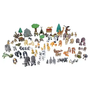 OEM Collectible Gift PVC Manufacturer Custom Action Figure Puppet Educational PVC Toy Wild Animals Figure Series Vinyl Toys