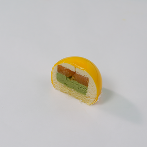 Gâteau Mousse Délicieux Faible en Gras en Forme de Fleurs de Cerisier Jaune, Transport Direct <span class=keywords><strong>du</strong></span> Fabricant, Surgelé - Product Image 3
