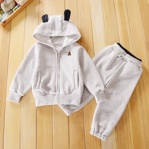 Conjunto de Ropa de Otoño para Bebé Niño y Niña, Sudadera con Capucha, Traje Deportivo, Ropa de Invierno de Algodón para Niños, Envío Inmediato - Product Image 2
