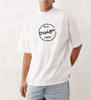 Camiseta de Golf Personalizada con Estampado Sencillo, 250 g/m², Cuello Redondo, para Hombre, 100% Algodón, Talla Grande, Manga Corta, Deportiva
