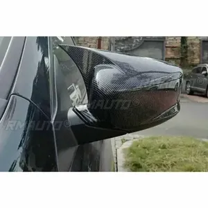 Pour Honda Accord 8ème, 8.5ème, 9ème génération 08-2017, coque de rétroviseur noir brillant aspect fibre de carbone - Product Image 6