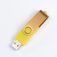 Clé USB pivotante multicolore 4 Go 8 Go 16 Go 32 Go 64 Go en métal, clé USB 2.0, clé USB 2.0, disque U USB