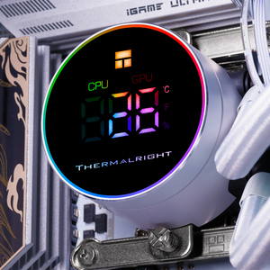 Enfriador AIO Thermalright Frozen Magic 360 Digital ARGB BLANCO V2 con Pantalla de Temperatura en Tiempo Real para PC, Frozen Magic 360 Digital V2 BLANCO 360mm - Product Image 6