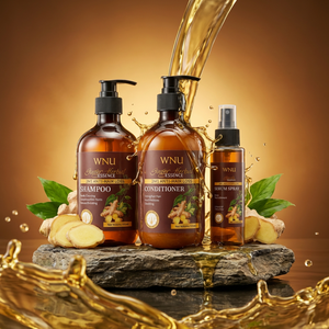 แชมพูและครีมนวดผมป้องกันผมร่วงขิง, น้ำมันควบคุมน้ำขิง, ป้องกันผมร่วง, ทำให้ผมแข็งแรง, เพิ่ม Volume500ML - Product Image 1