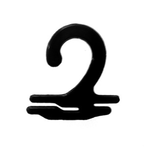 Trẻ em nhỏ dày 2.5cm * 2.5cm dày 2.3mm vớ vải với <span class=keywords><strong>PP</strong></span> PS Tùy chỉnh màu đen móc nhựa móc bán buôn - Product Image 1