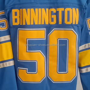 Listo para enviar St. Louis Kyrou Blue Alternate Jersey de <span class=keywords><strong>hockey</strong></span> nacional cosido de la mejor calidad - Product Image 4