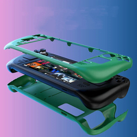 Étui de protection portable multi-couleurs, respectueux de la peau, résistant aux chutes, en matériau EVA PC pour Steam Deck OLED avec support