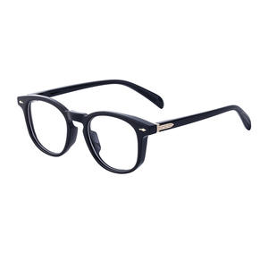 Lunettes optiques rondes ZS-98121, monture en plastique et métal, monture intégrale unisexe, légères, protection contre la lumière bleue, verres plats - Product Image 4