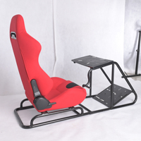 JBR1012 Siège de Simulation de Course Bleue pour Jeu, Poste de Jeu et Sport, avec Sièges Baquet