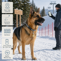 Traceur GPS pour animaux de compagnie G15, compact, facile à transporter, confortable à porter, suivi de localisation en temps réel et historique des itinéraires