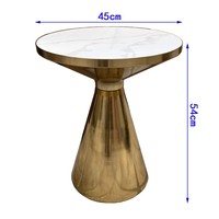 Table basse élégante et moderne, petite, ronde, imperméable, en fer, pour salon, meubles de maison, modèle Wanfeng 6608