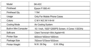 Impresora de Fundas para Teléfonos UV de Inyección de Tinta A3, Larga Vida Útil, Máquina de Impresión de Ancho de Acero Inoxidable - Product Image 2