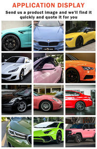Auto Color Wrap Mate Gris Azul Amarillo Rojo Naranja Verde Negro Rosa Azul Car Wrap Vinilo Película Vinilo para la protección del cuerpo del coche - Product Image 3