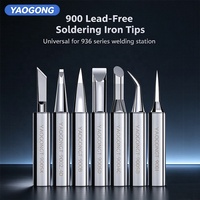 Pointes de soudage YAOGONG 900M pour réparation de PCB de téléphones mobiles, têtes de remplacement en cuivre sans plomb, série 936, anti-oxydation