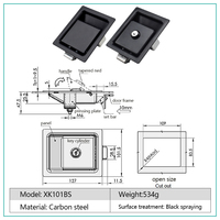 Poignée de remplacement avec serrure à palette en acier inoxydable pour boîte à outils de camion, remorque, UTV, VTT, camion